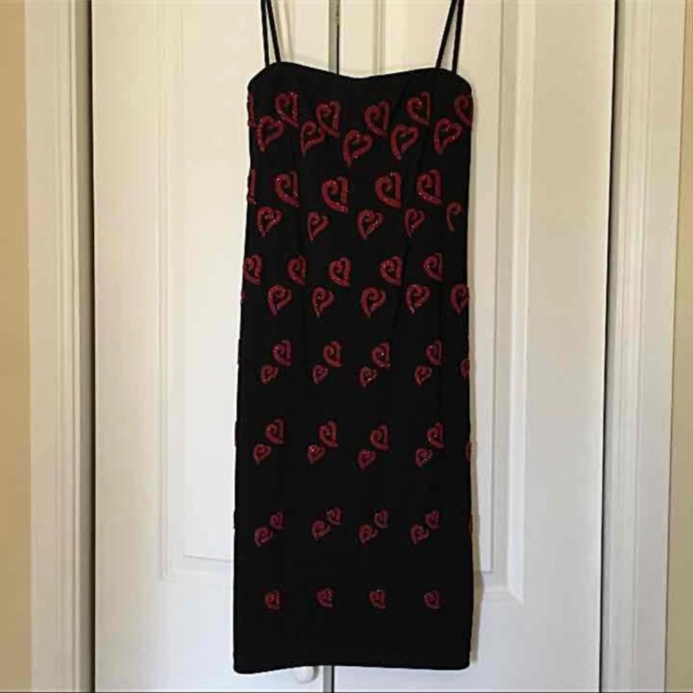 Women’s M Black Hearts Chic Party Dress